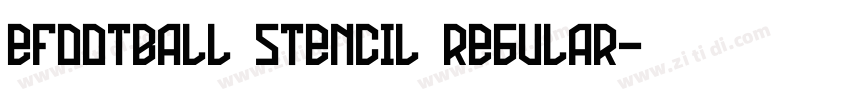 eFootball Stencil Regular字体转换